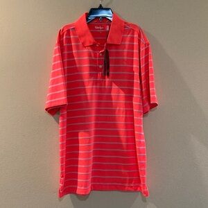 Walter Hagen Polo Shirt men size L  new color  Orange